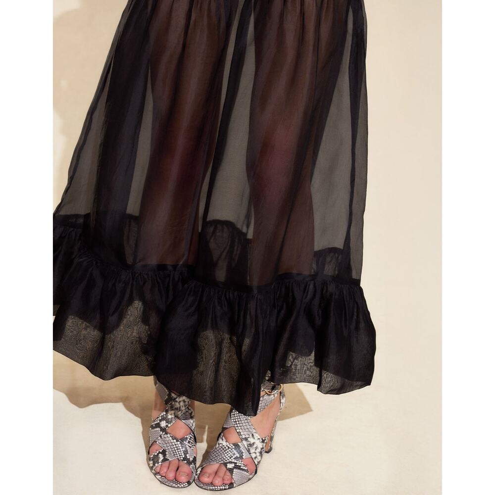 Cynthia Rowley Serafina Silk Organza Maxi Skirt -… - image 4